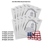 Dental Ortho Super Elastic Niti Arch Wire Round Ovoid Form For Bracket Braces Ce
