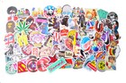50pcs Random Dc Vans Coal Bape Fashion Stickers For Skateboard luggage laptop