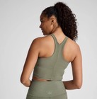 Beyond Yoga Spacedye Refocus Cropped Tank Grey Sage Heather  Size L