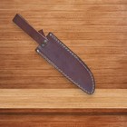 Custom Made Leather Knife Sheath For  Fixed Blade Belt Loop Basketweave Patterns