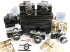 Vintage Nikon Lot   Six F 35mm Slr Cameras   17 Lenses  9 Flashes   4 Meters    