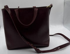 Madewell The Zip Top Transport Crossbody Colorblock Webbing Strap Dark Cabernet