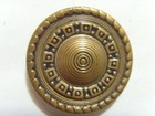 2 Antique 29 Mm Large Metal Button Roman Sun Shield Collector 52579