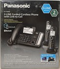 Panasonic Kx-tg9582b 2-line Corded cordless Phone W  Link-to-cell - New Sealed 