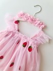 Baby Girl Strawberry Dress Girls Birthday Dress Set Cakes Smash Outfit