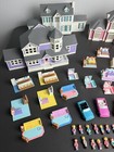 Vtg 1994 My Pretty Mini 3 Dollhouses   54 Piece Set  Huge Lot      By Lewis Galoob
