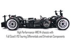 1 10 Rc Car Chassis Xpress Execute Xm1s Mini Touring Car 4wd -kit-  Xp-90024