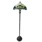 Tiffany Style Victorian Design 2-light Bronze Floor Lamp