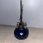 Van Cleef   Arpels Empty Blue Glass Feerie Perfume Bottle Silver Fairy Empty