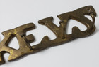 Vintage Brass Key Spellout Key Holder Hanger 4 Hook Wall Decor 5 In India
