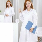 Womens Long Sleeve Lab Jacket Coat Tops Doctors Surgeon Scientist Outfit Costume