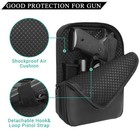 Carry Gun Pouch Concealed Pistol Holster Pack Black Waist Pocket Bag Belt Loops