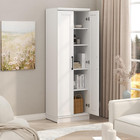 Robin Storage Cabinet  5-tier Pantry Cabinet With Adjustable Shelves  23w With 2