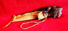 Vintage Indian Cheif Head Pipe With Buckskin Pipe Bag