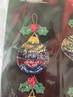 Vintage Bucilla Felt sequin    jeweled    Ornaments Kit   Maria Stanziani Design 