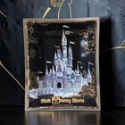 Vintage 1970s Walt Disney World Cinderella Castle Glass Ashtray Gold Souvenir