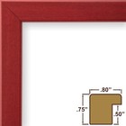 Craig Frames Colori 75  0 75 Inch Wide Modern Red Picture Frame 2-pack