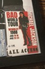 Michael Jackson Signed Photo Reprint Framed W  1988 Ticket   Laminate
