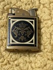 Evans Collectible Lighter   Cosmetic Compact Set Black Gold Design