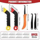 11 Piece Grout Removal Tool Set With 6 Alloy Blades For Tile Gaps