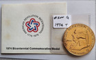 1974 American Bicentennial John Adams - First Continental Congress Commemorative