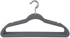 10 Count Super Slim Velvet Huggable Hangers In Grey - Perfect For Garment Care
