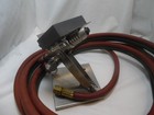 Nortel Minor Lampwork Bench Burner W 12 Ft   Dual  Red green Welding Hoses