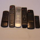 Lot Of 6 Vintage Tv Remote Controls Mixed Brands