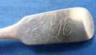 Antique Coin Silver Salt Or Mustard Spoon 3-1 2  By Rogers  American