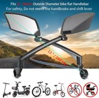 Hd Shatterproof Bike Mirror Adjustable Handlebar Rearview For Mountain Ebike