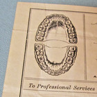 1903 Dr  Ernsmere Buffalo New York Surgeon Dentist Billhead With 32 Teeth Shown