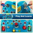 Toddler Toys Led Busy Board  Montessori Sensory Board  Light Switches  Presch   