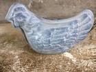 Primitive Antique Tin Style Hen Chicken Silver Resin Chocolate Mold Farmhouse