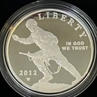 2012 W Proof Silver Dollar Infantry Soldier Commemorative Coin With Box And Coa
