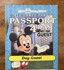 Used Vintage Walt Disney World 1989 All Three Parks 4-day Ticket Stub Day Guest