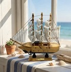 A Series Of Wooden Small Boat Models  Suitable For Black And White Home
