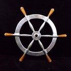 Chrome Steel Ships Wheel