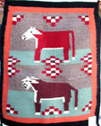 Navajo Pictorials Sale  two Cows  Cora Pete   Ca 1970s  18  X 23 