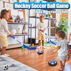 4-in-1 Hover Soccer Ball And Hockey Bowling Set Indoor Outdoor Sports Game Toys