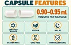 1 000x Size 00 Clear Empty Vegan Gelatin Pill Capsules Kosher Gel Cap Joined