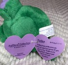 Vintage 1997 Puffkins Collection Swibco Plush W  Tags - Pickles The Dino