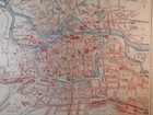 1897 Breslau Poland Vintage Geographical Map Original 11 5 X 9 5 Color C20-5