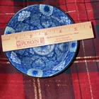 4 Hijiri Gama Vintage Japanese Bowl Signed Blue White   Green 5   