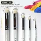 Gacdr Dry Brush Miniature Painting  5 Sizes Drybrush Set Set  White