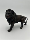 Heavy Lion Figurine Bronze Color Sculpted Resin 7 25  Long