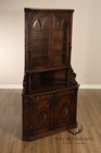 Antique Rj Horner Style Victorian Carved Oak Corner Cabinet