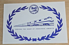 B o Railroad Dining Car Paper Placemats Set 10 New Open Unused 16x11
