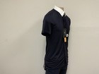 Equiline Men s Short Sleeve Show Shirt Navy White Collar Xxl Eu 42 Competition