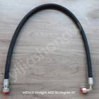 M22x1 5 Excavator Hydraulic Hose Straight 90  elbow 1 2  Id 46  Long Replacement