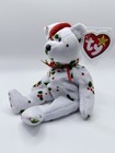 Ty Beanie Baby- 1998 Holiday Teddy Bear  retired   Tush Tag Stamp   Tag Errors